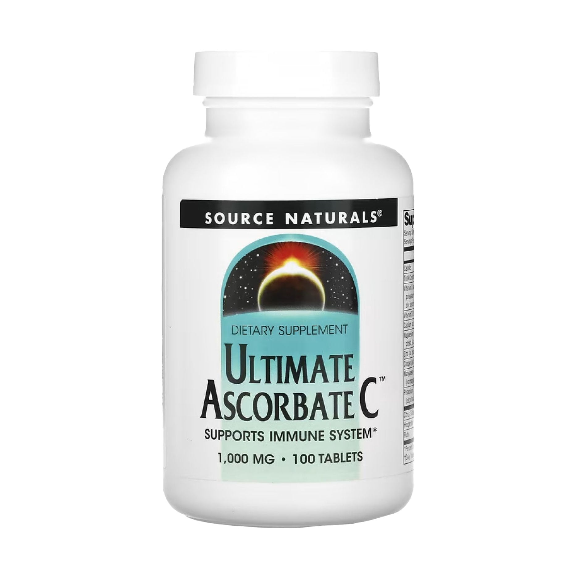 Вітамін С (аскорбат) Source Naturals Ultimate Ascorbate C 1000 мг, 100 таблеток